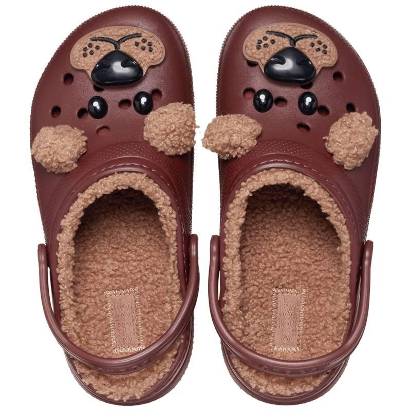 Crocs Zuecos De Niños Classic Lined I AM Brown Bear T