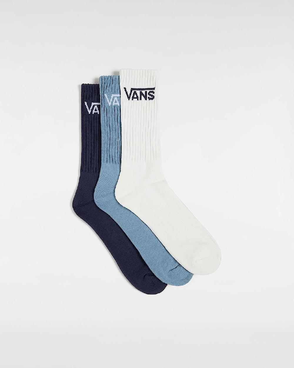 vans Calcetines altos Classic (3 pares) en Azul| Vans ES