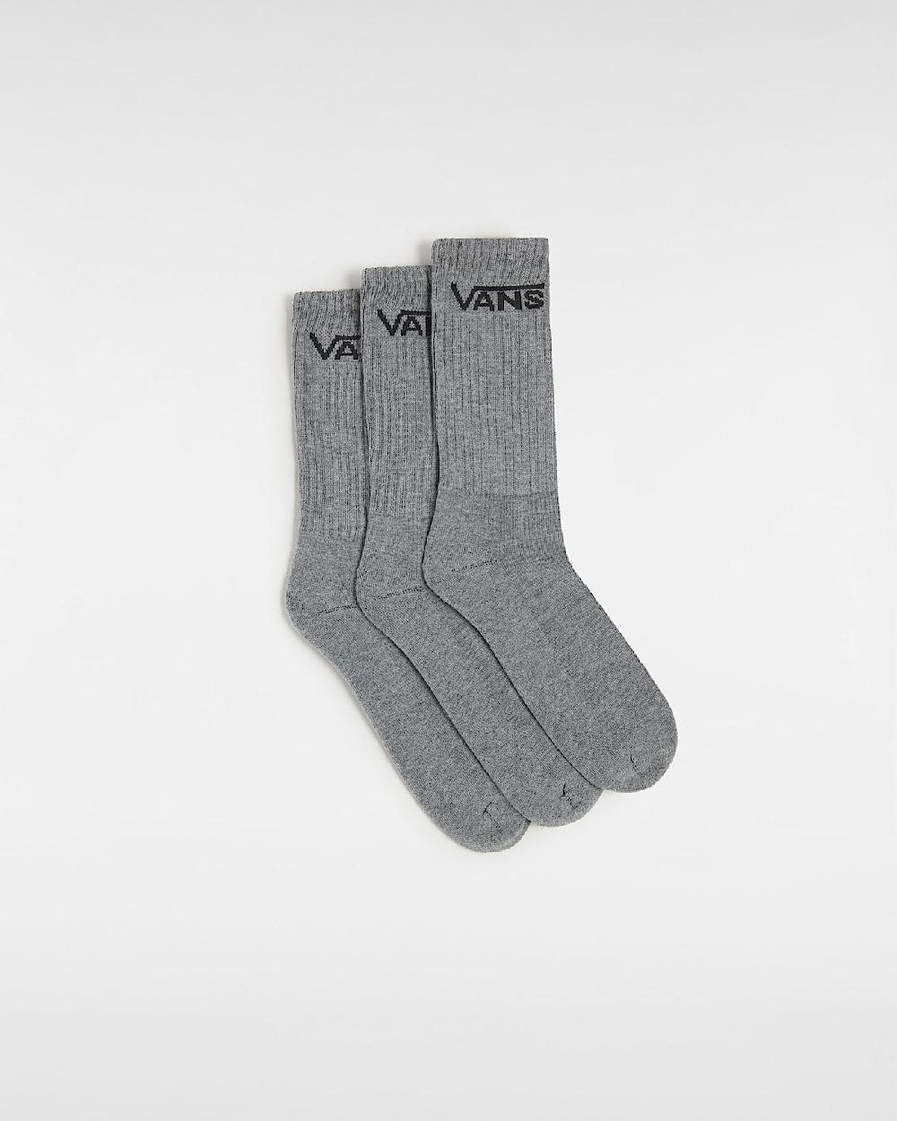 vans Calcetines altos Classic (3 pares) en Gris| Vans ES
