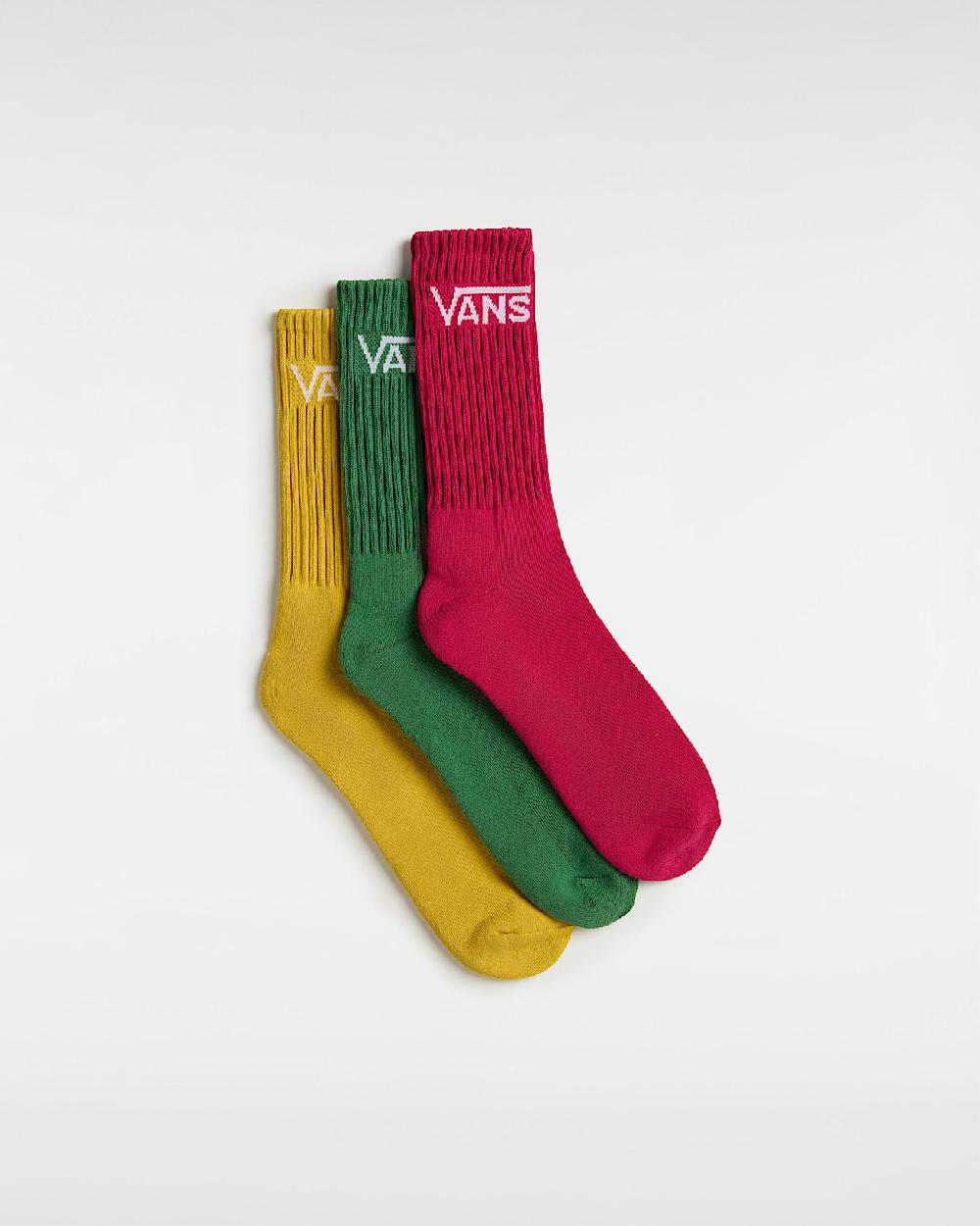 vans Calcetines altos Classic (3 pares) en Rosa| Vans ES