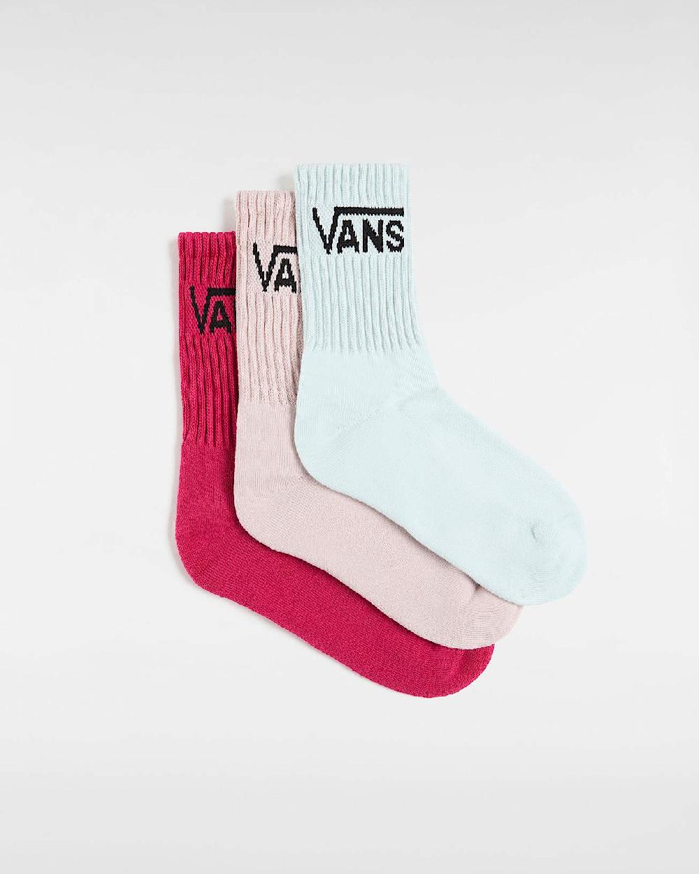 vans Calcetines altos de niños (3 pares) en Rosa| Vans ES