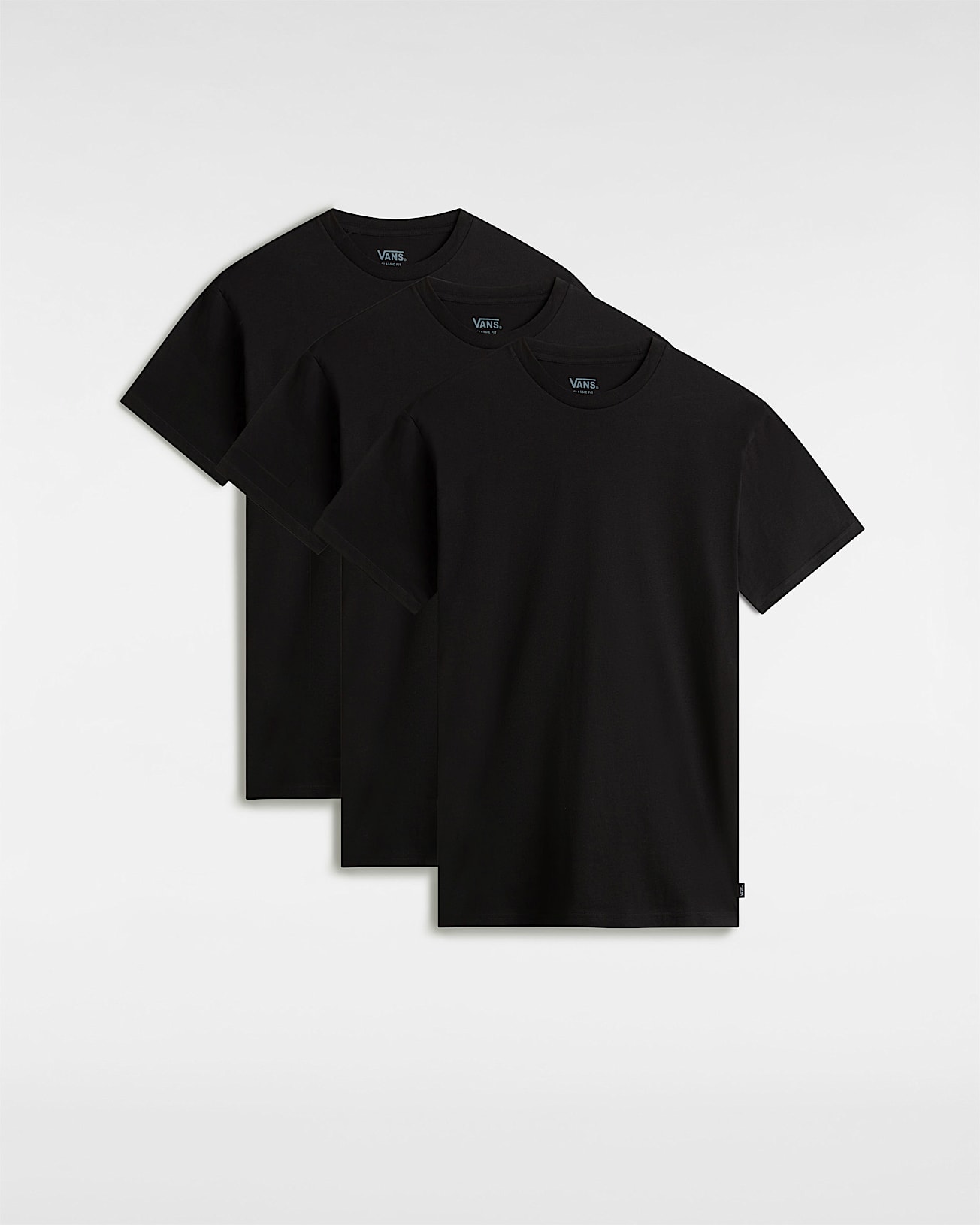 vans Camiseta de manga corta Basic (pack de 3) en Negro| Vans ES