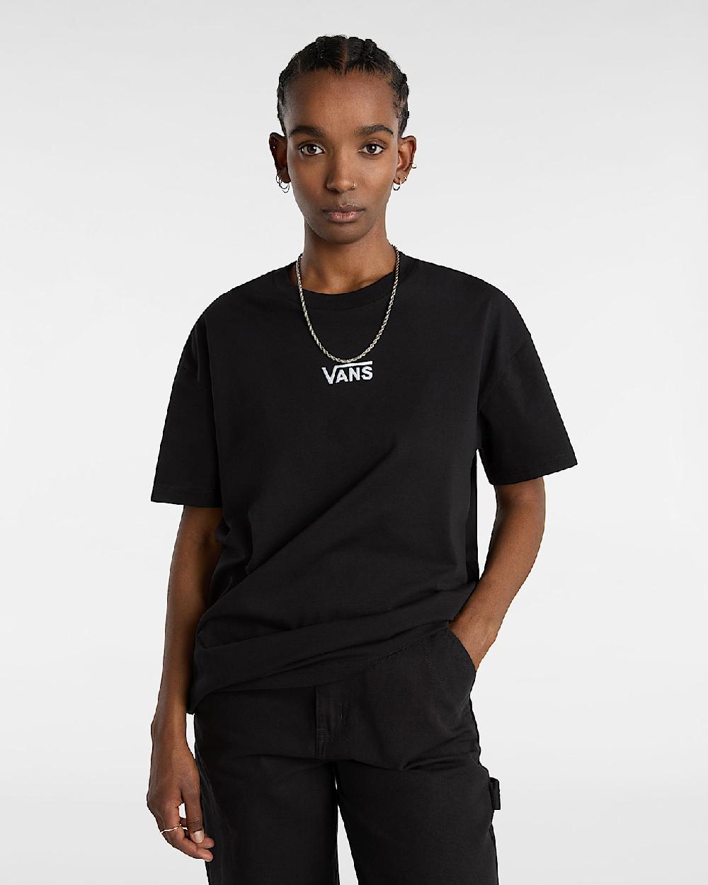 Vans Camiseta Extragrande Flying V En Negro| Vans ES