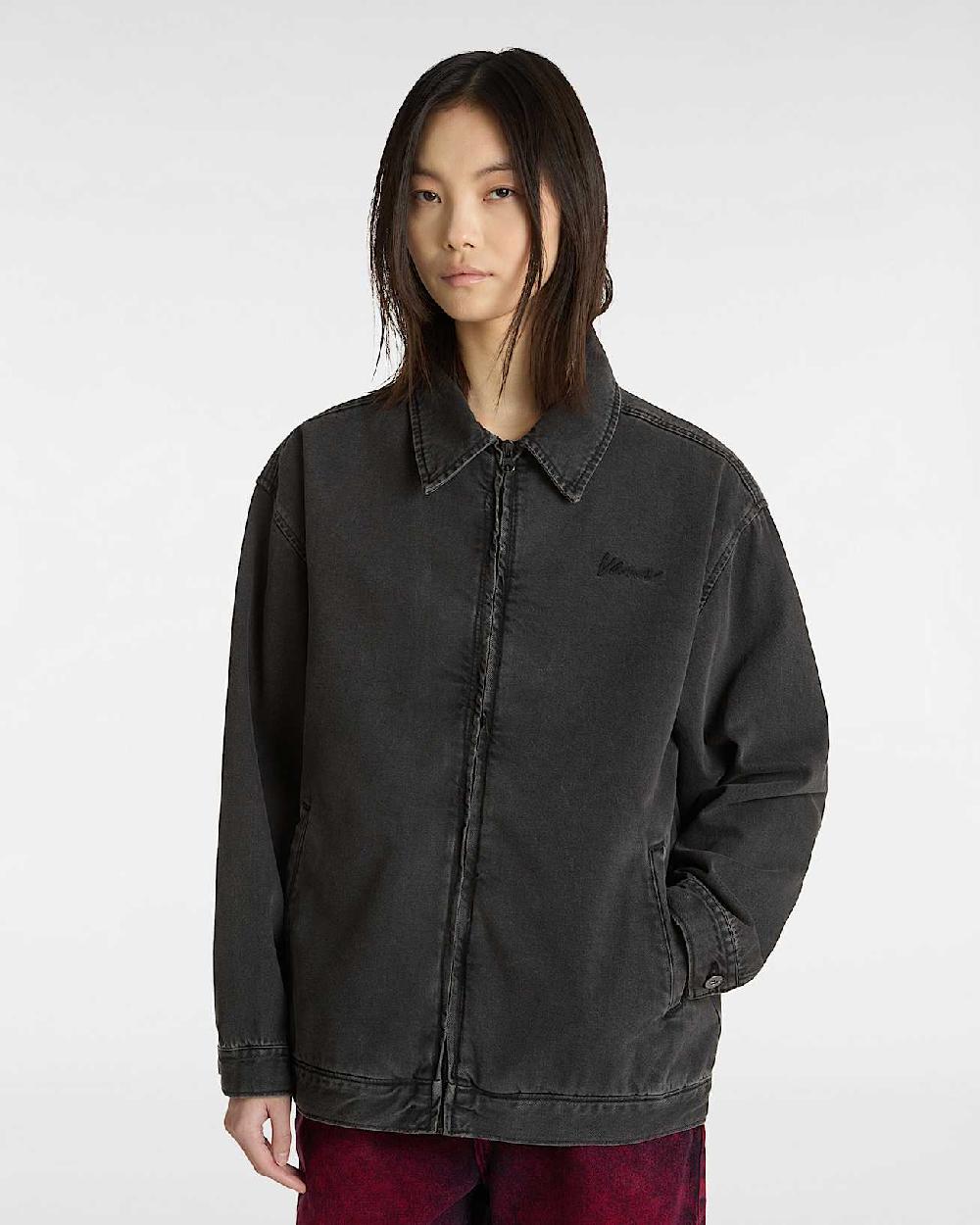 Vans Chaqueta Vaquera Graffiti Pitstop En Negro| Vans ES