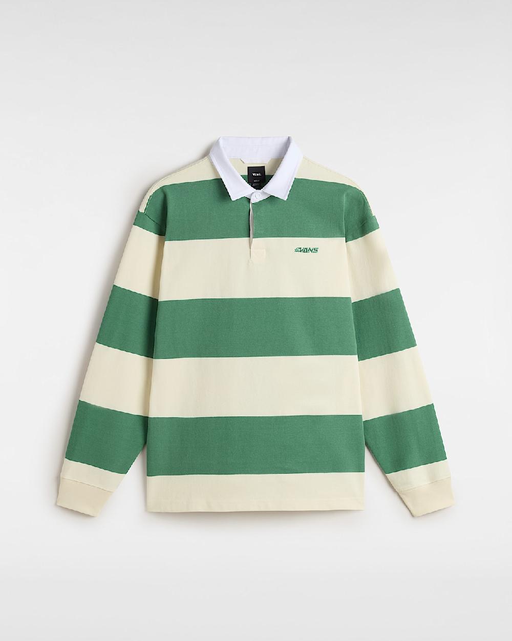 vans Polo de rugby de punto a rayas Ward en Verde| Vans ES