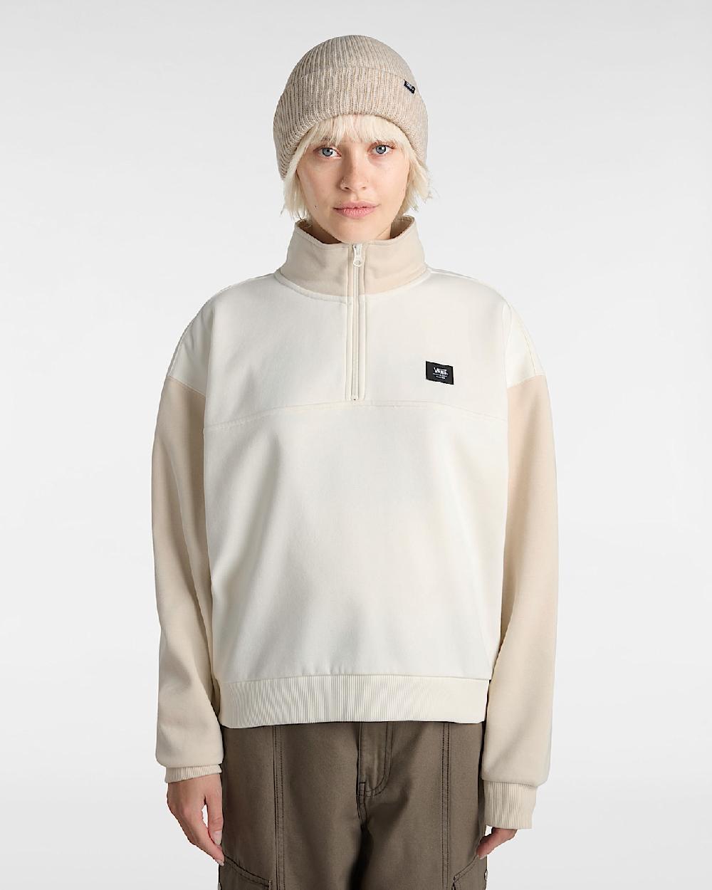 Vans Sudadera De Cuello Alto Colorblock En Beis| Vans ES
