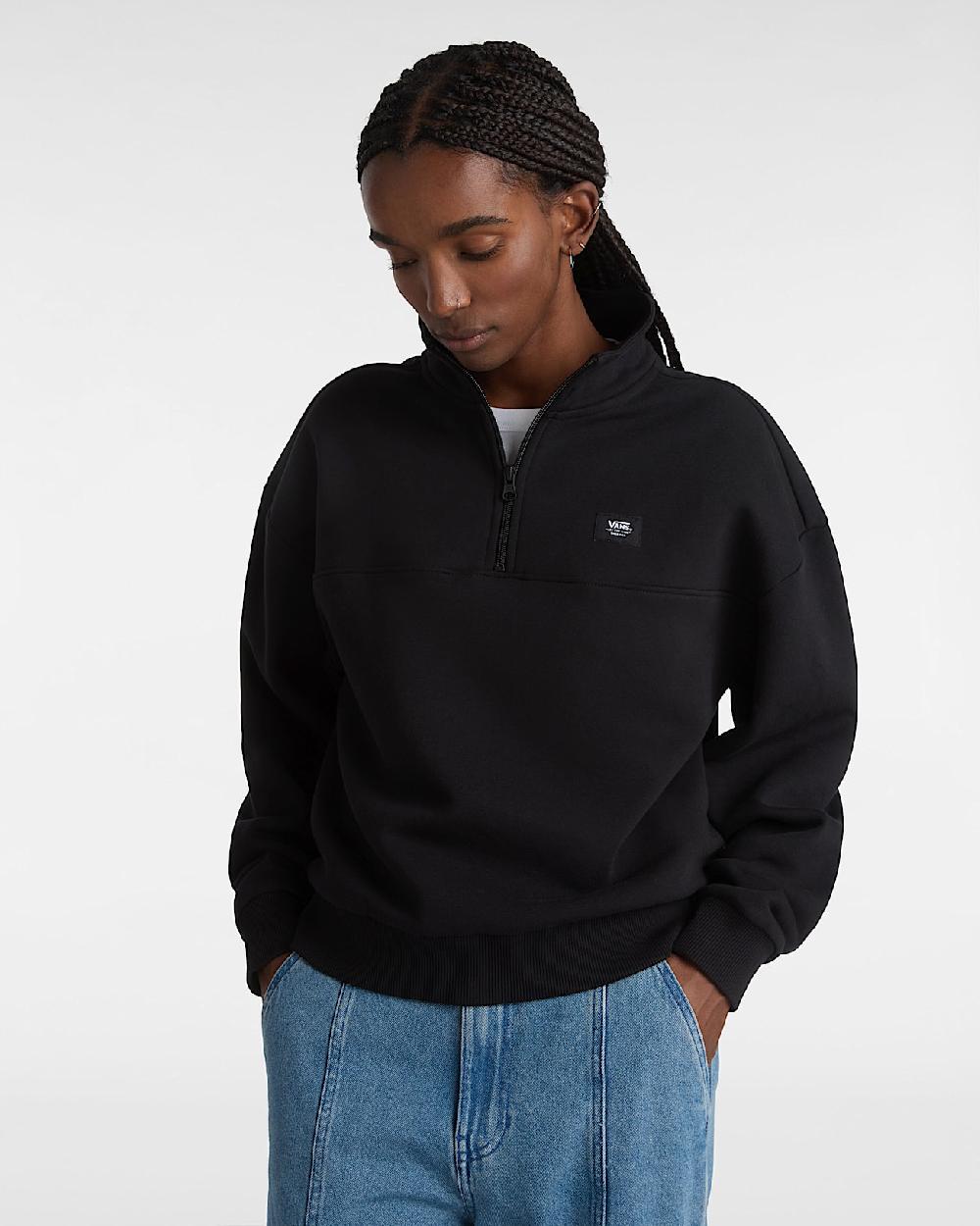 Vans Sudadera Leighton De Cuello Alto En Negro| Vans ES