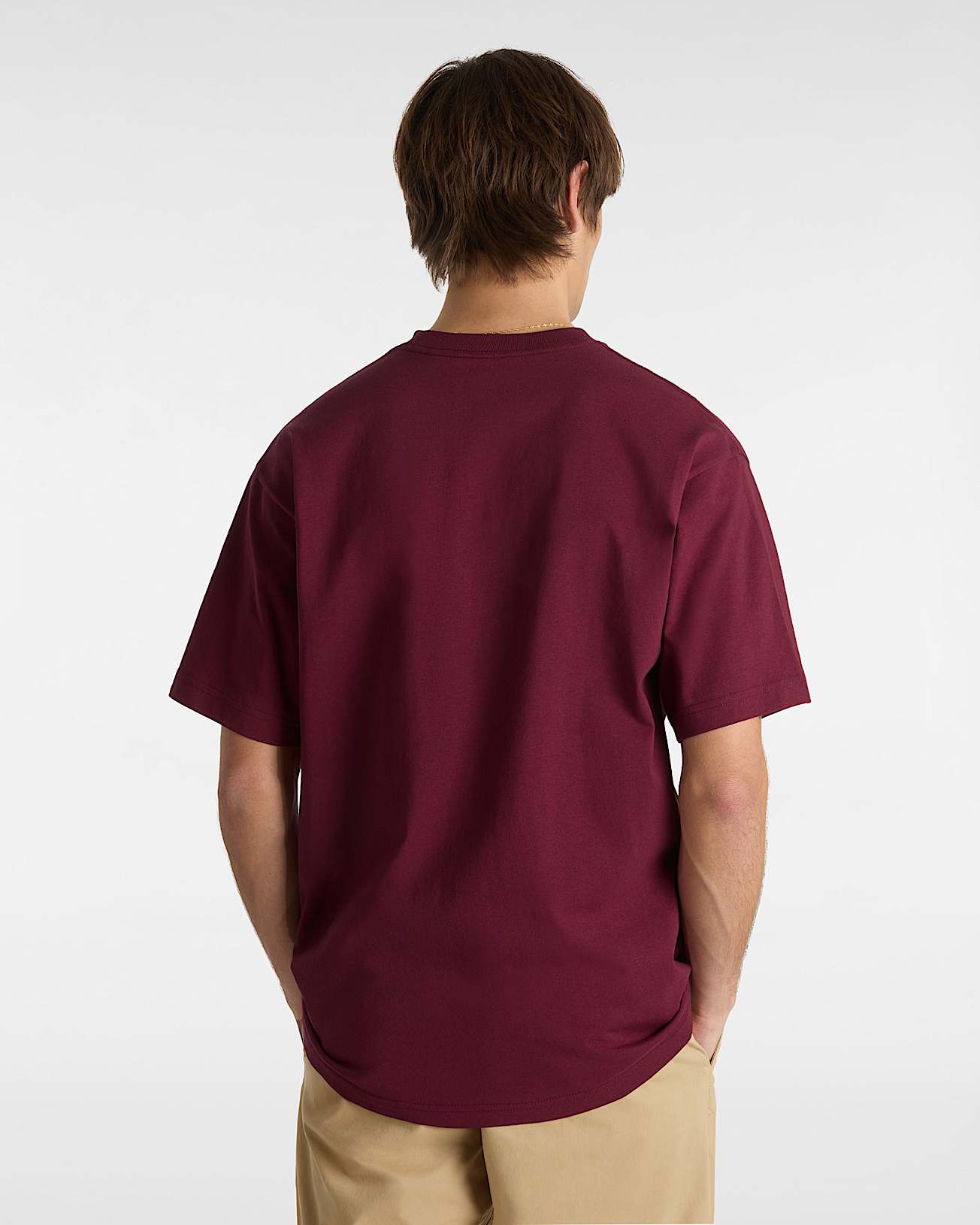 Vans Camiseta Left Chest Logo En Burdeos| Vans ES