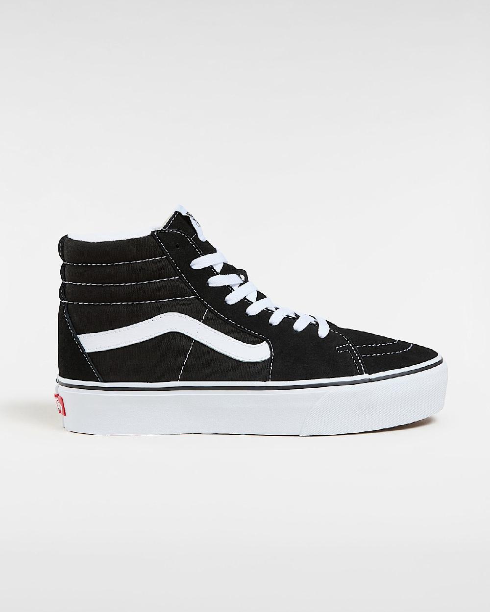 vans Zapatillas Sk8-Hi de ante con plataforma en Negro| Vans ES