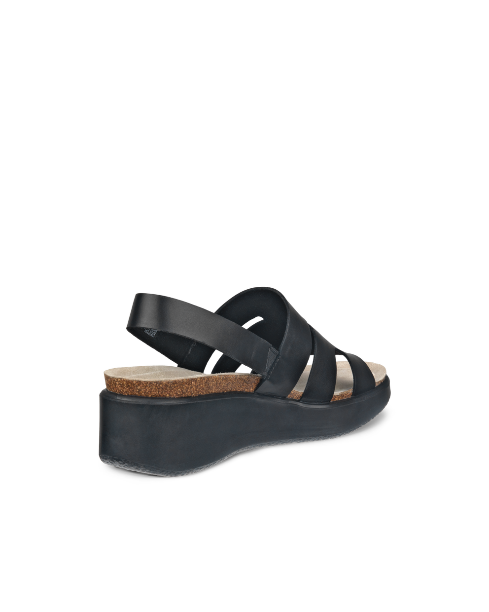 Ecco Sandalias De Piel Con Cuña De Corcho ECCO® Flowt Wedge Cork Para Mujer