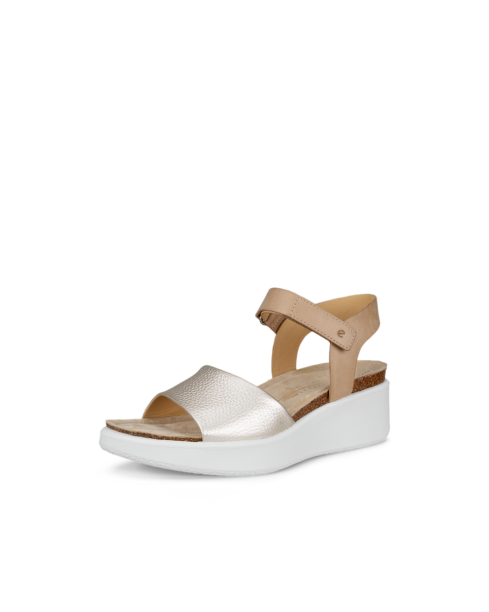 Ecco Sandalias De Piel Con Cuña De Corcho ECCO® Flowt Para Mujer