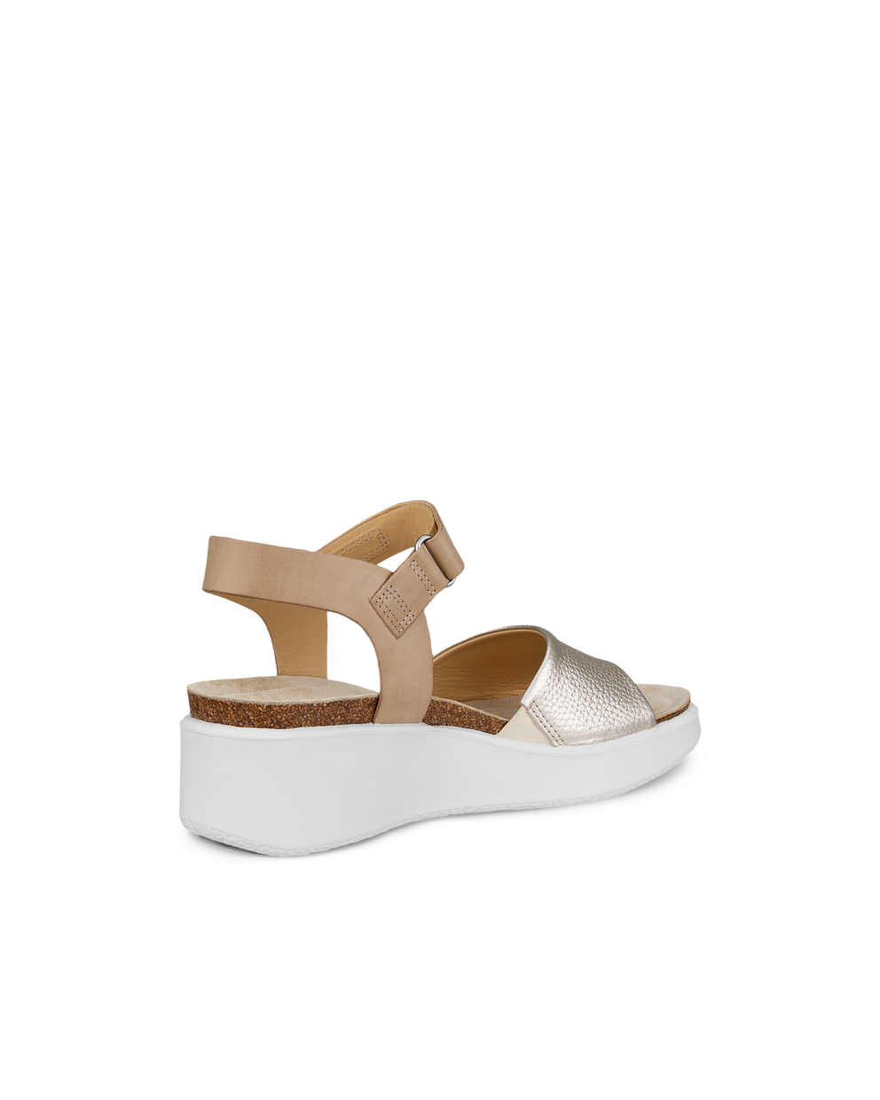 Ecco Sandalias De Piel Con Cuña De Corcho ECCO® Flowt Para Mujer