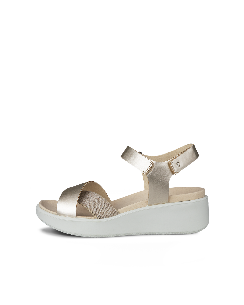Ecco Sandalias de piel con cuña ECCO® Flowt Wedge LX para mujer