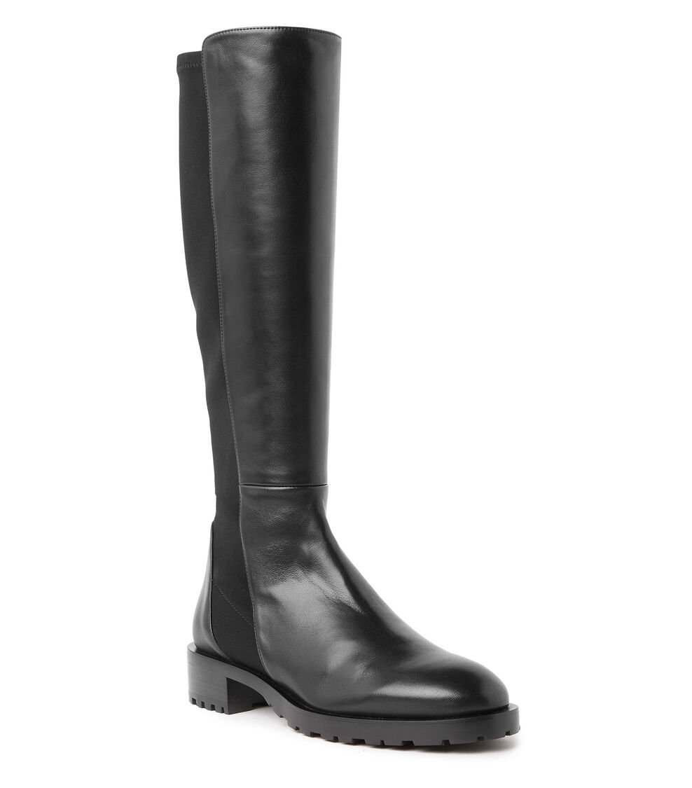 Stuart Weitzman 5050 KNEE-HIGH LUG BOOT En NEGRO De Mujer | Stuart Weitzman®