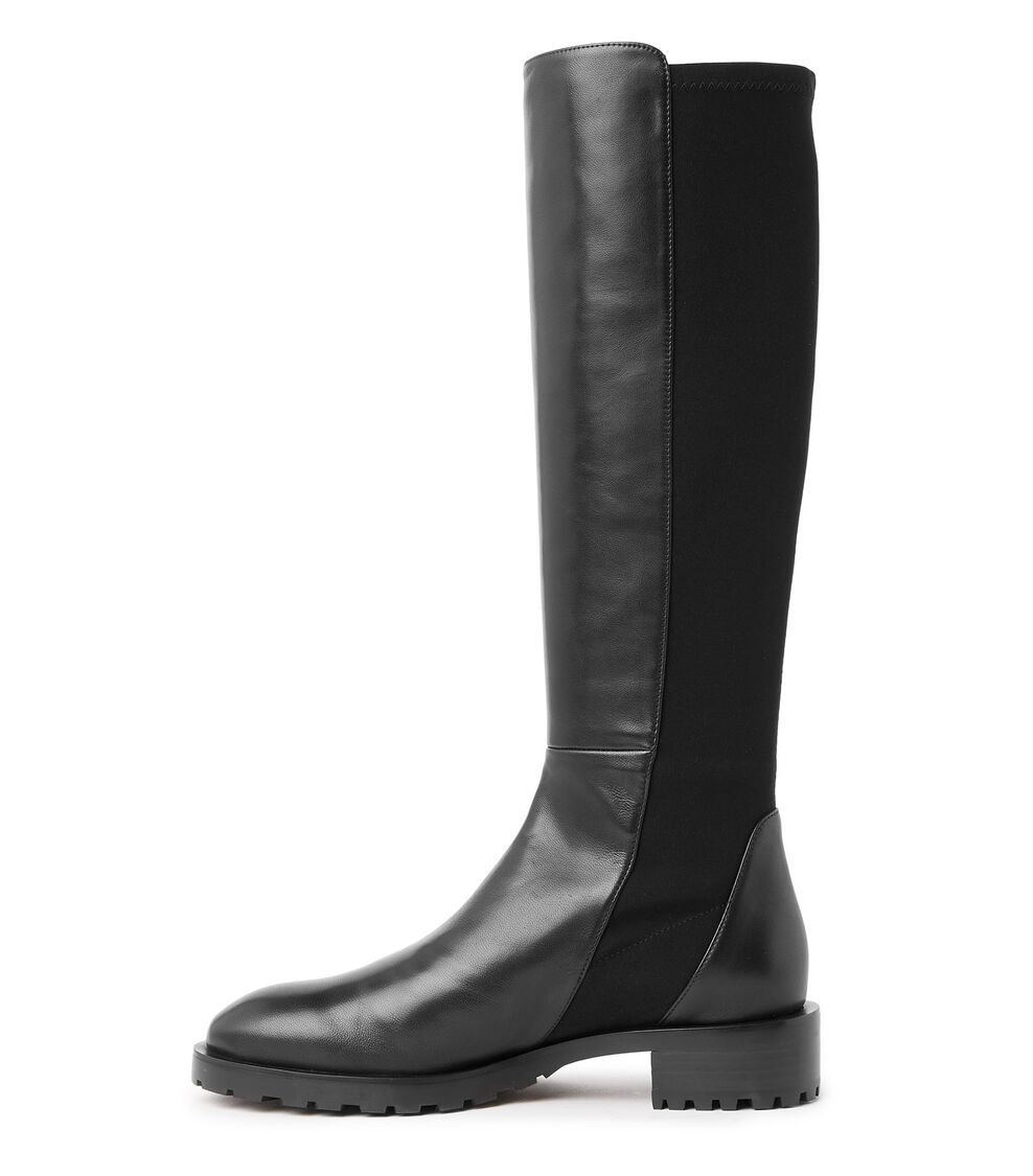 Stuart Weitzman 5050 KNEE-HIGH LUG BOOT En NEGRO De Mujer | Stuart Weitzman®