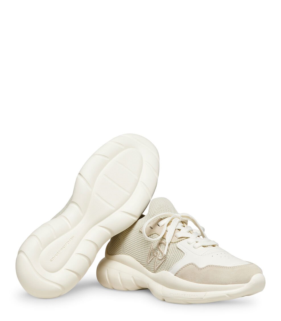 Stuart Weitzman 5050 SNEAKER En BEIGE CLARO/BLANCO HUESO De Mujer | Stuart Weitzman®