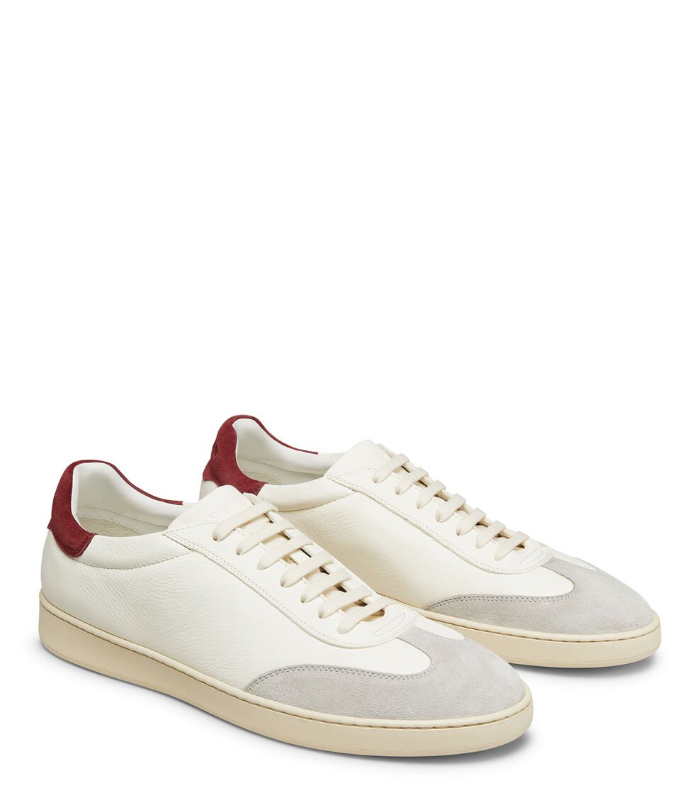 Stuart Weitzman BANNER En WHITE BIANCO/OATMEAL/MAROON De Mujer | Stuart Weitzman®