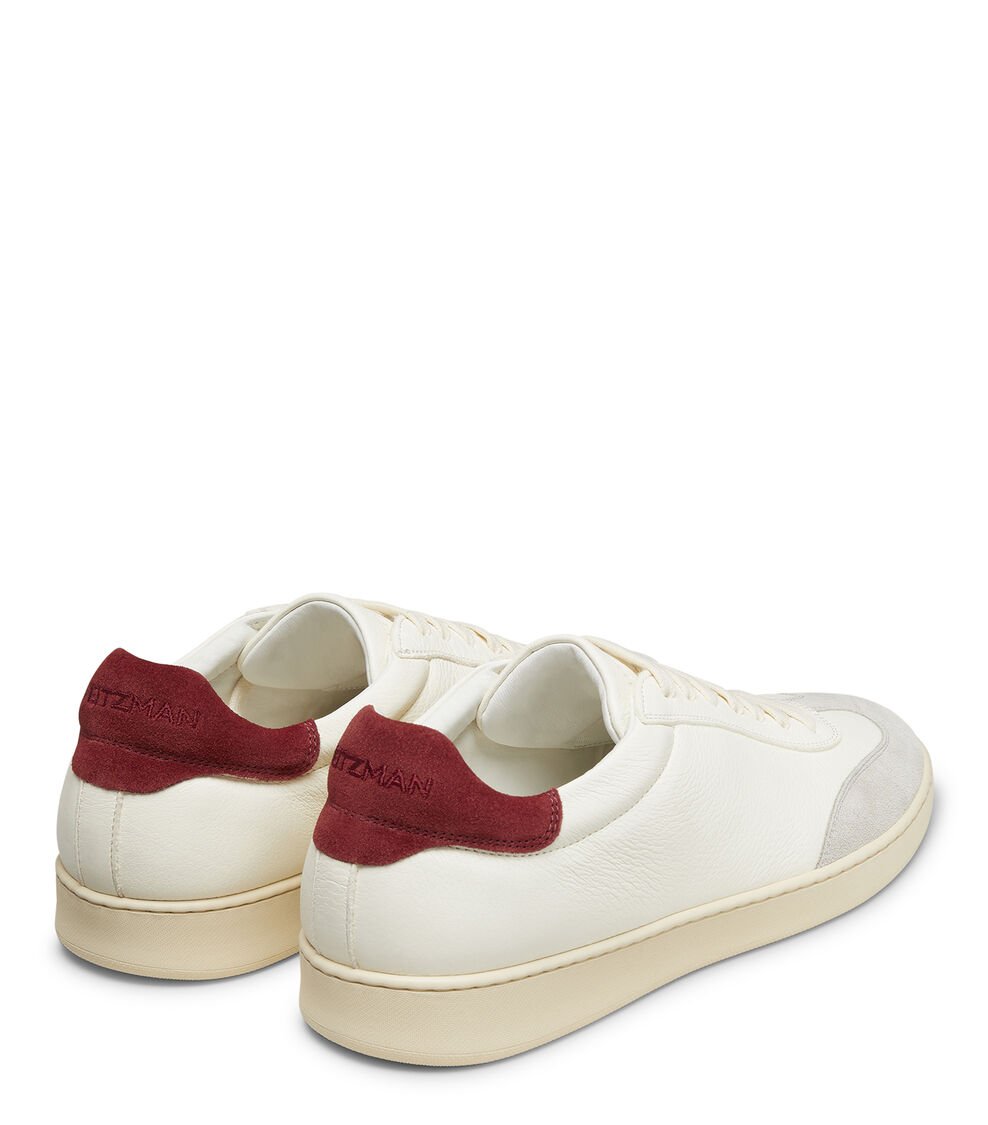 Stuart Weitzman BANNER En WHITE BIANCO/OATMEAL/MAROON De Mujer | Stuart Weitzman®