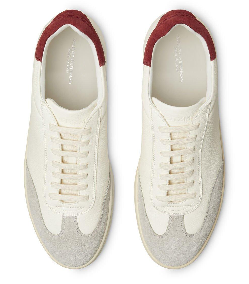 Stuart Weitzman BANNER En WHITE BIANCO/OATMEAL/MAROON De Mujer | Stuart Weitzman®