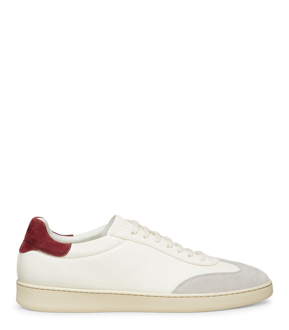 Stuart Weitzman BANNER en WHITE BIANCO/OATMEAL/MAROON de Mujer | Stuart Weitzman®