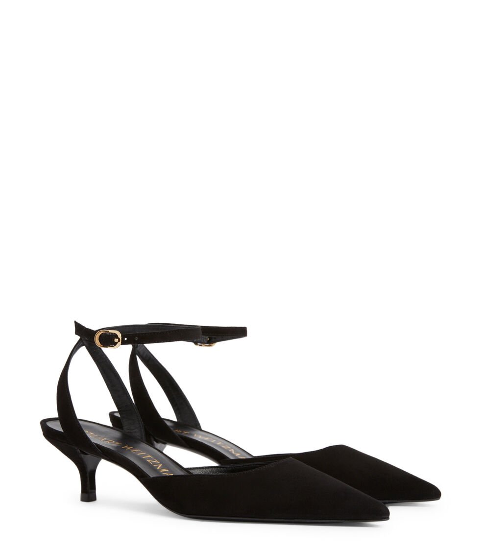Stuart Weitzman BARELYTHERE 50 PUMP En NEGRO De Mujer | Stuart Weitzman®