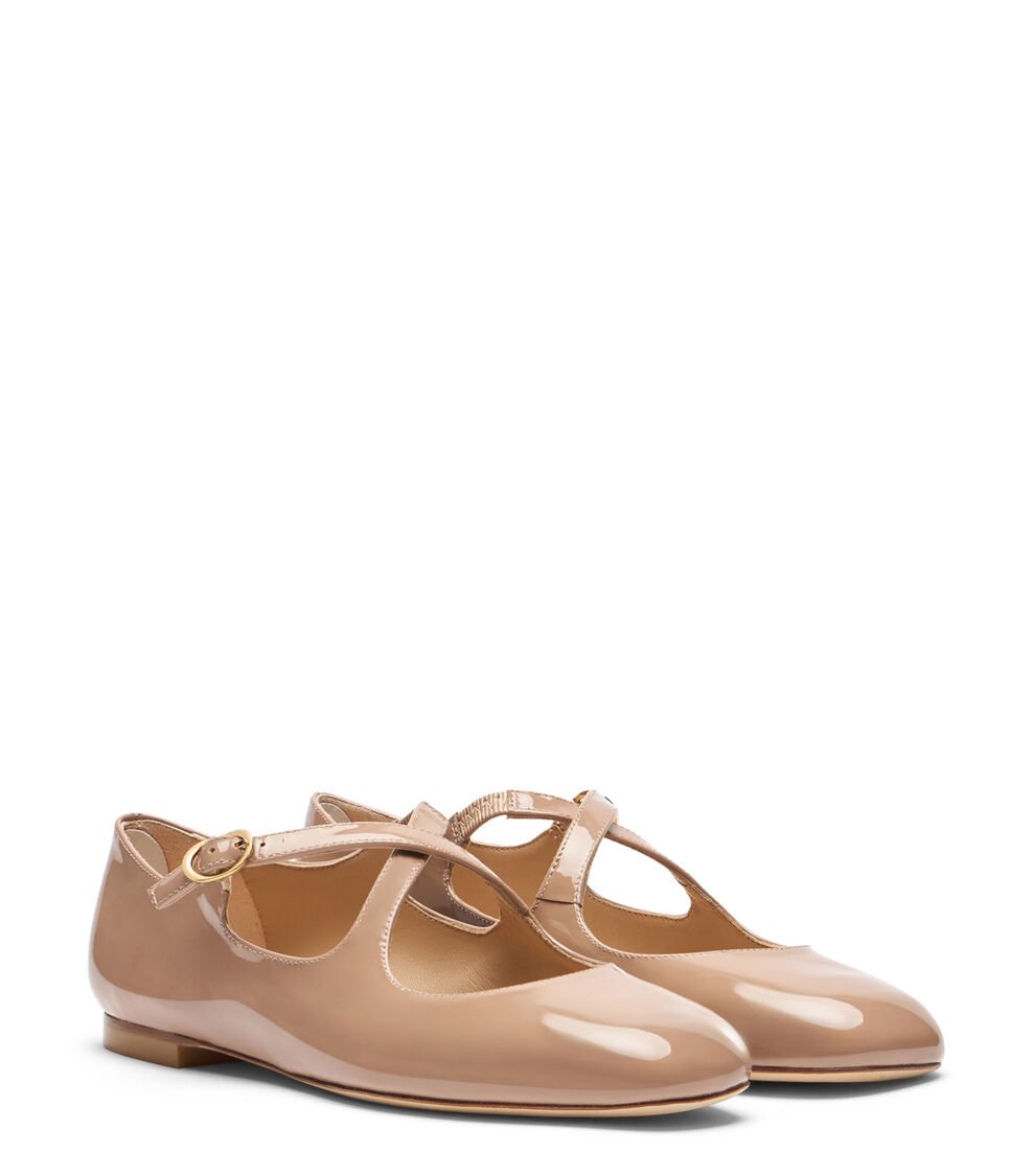 Stuart Weitzman CLEM FLAT En FAWN De Mujer | Stuart Weitzman®