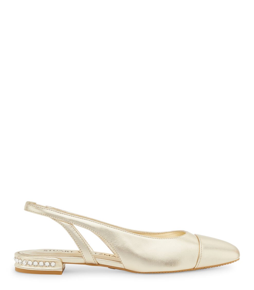 Stuart Weitzman CRYSTAL SLINGBACK en OROCLARO de Mujer | Stuart Weitzman®