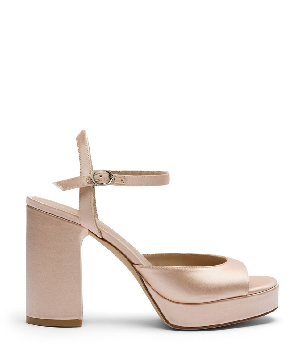 Stuart Weitzman DAYNA II PLATFORM SANDAL en BLUSH de Mujer | Stuart Weitzman®