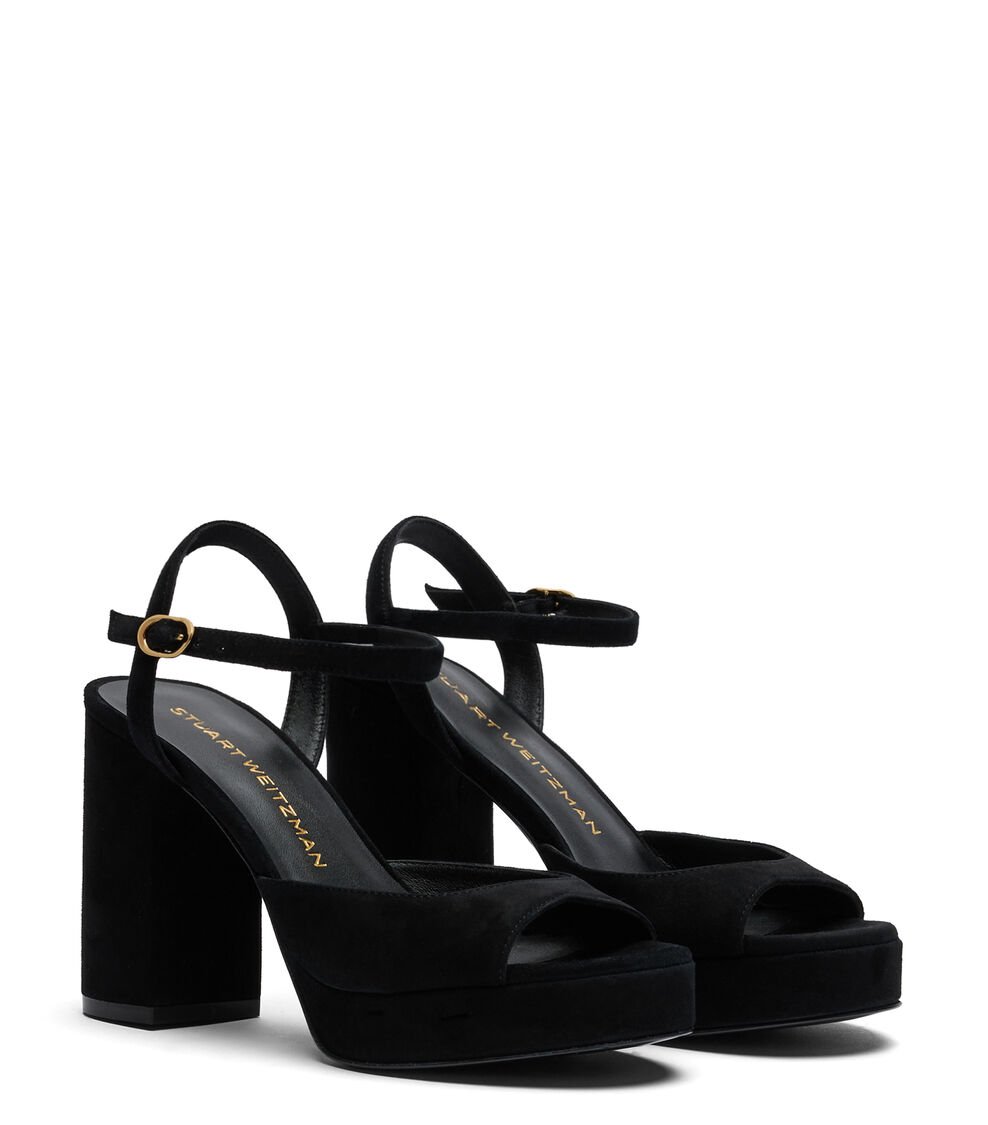 Stuart Weitzman DAYNA II PLATFORM SANDAL En NEGRO De Mujer | Stuart Weitzman®