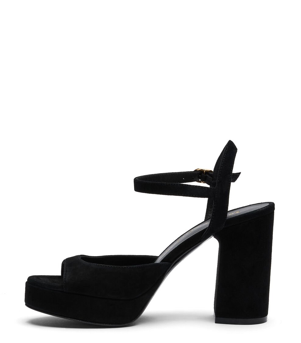 Stuart Weitzman DAYNA II PLATFORM SANDAL En NEGRO De Mujer | Stuart Weitzman®