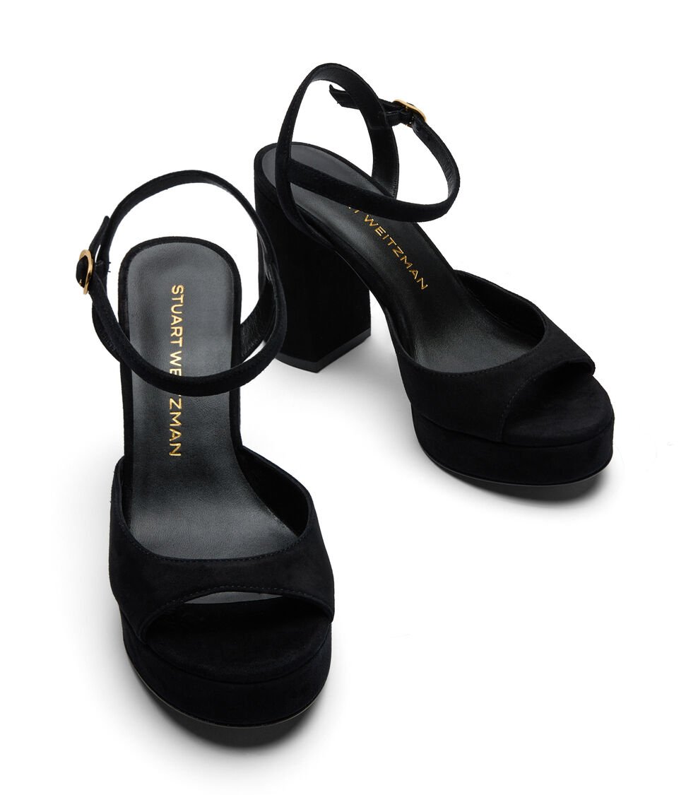 Stuart Weitzman DAYNA II PLATFORM SANDAL En NEGRO De Mujer | Stuart Weitzman®