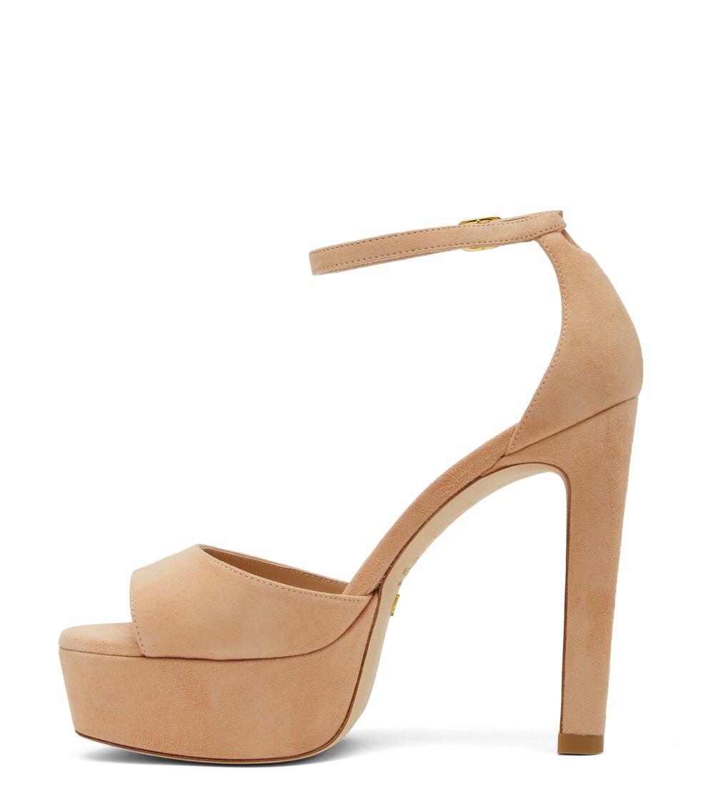 Stuart Weitzman DISCOPLATFORM SANDAL En ROJIZO De Mujer | Stuart Weitzman®