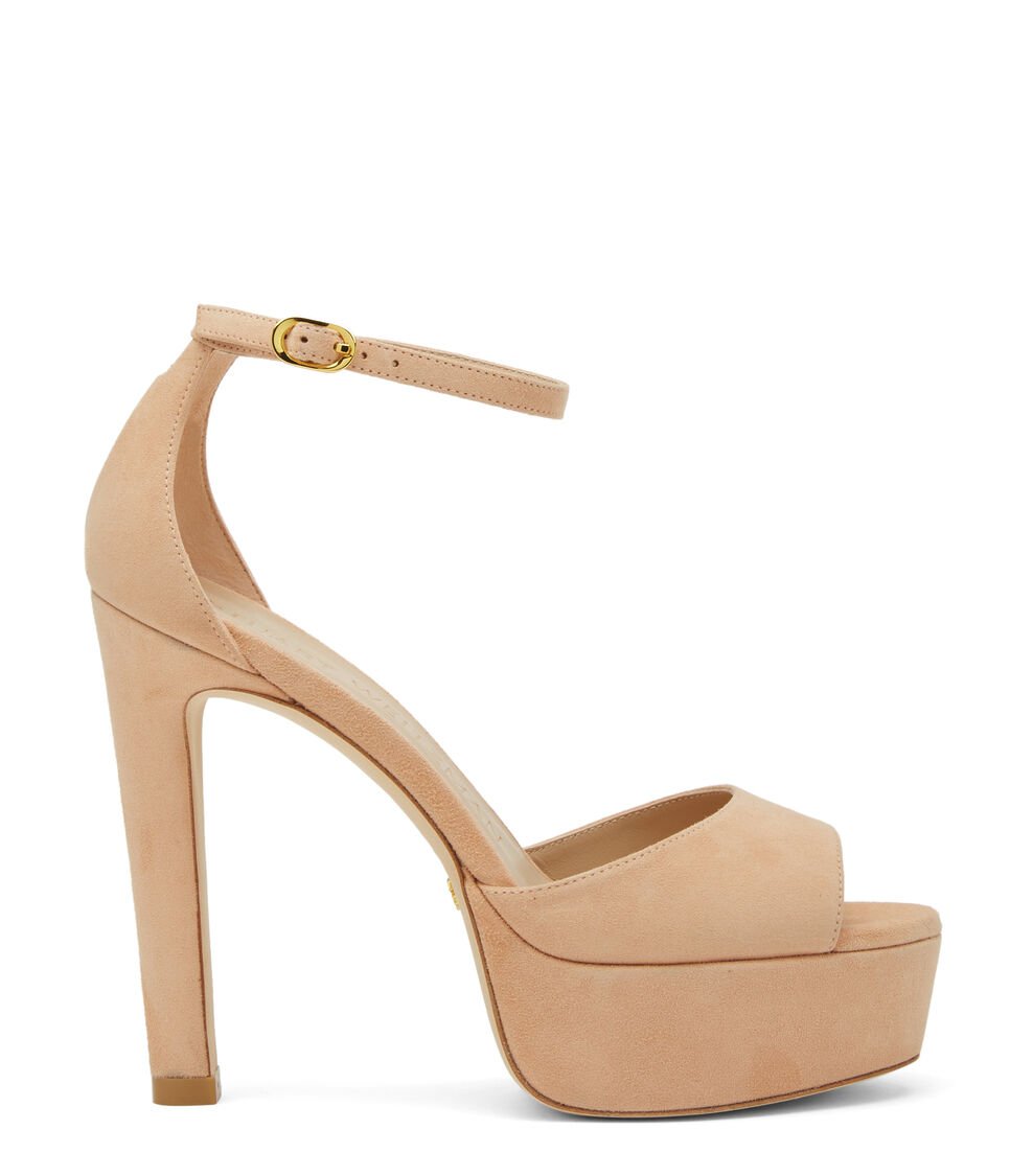 Stuart Weitzman DISCOPLATFORM SANDAL en ROJIZO de Mujer | Stuart Weitzman®