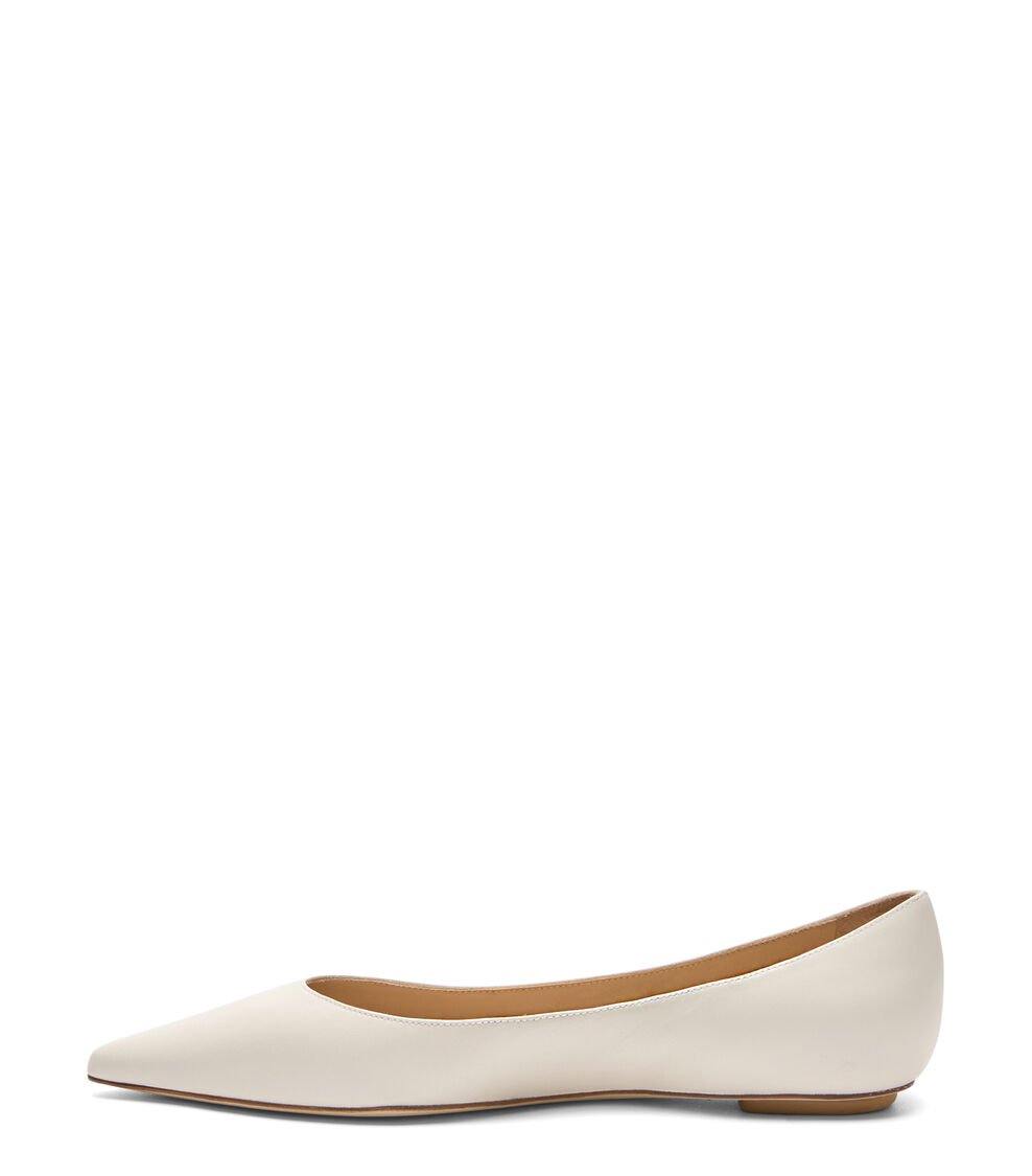Stuart Weitzman EMILIA FLAT En CREMA De Mujer | Stuart Weitzman®