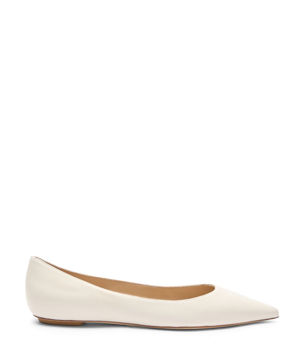Stuart Weitzman EMILIA FLAT en CREMA de Mujer | Stuart Weitzman®