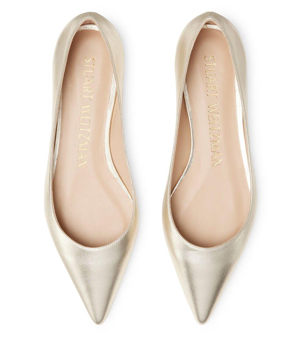 Stuart Weitzman EMILIA FLAT En OROCLARO De Mujer | Stuart Weitzman®