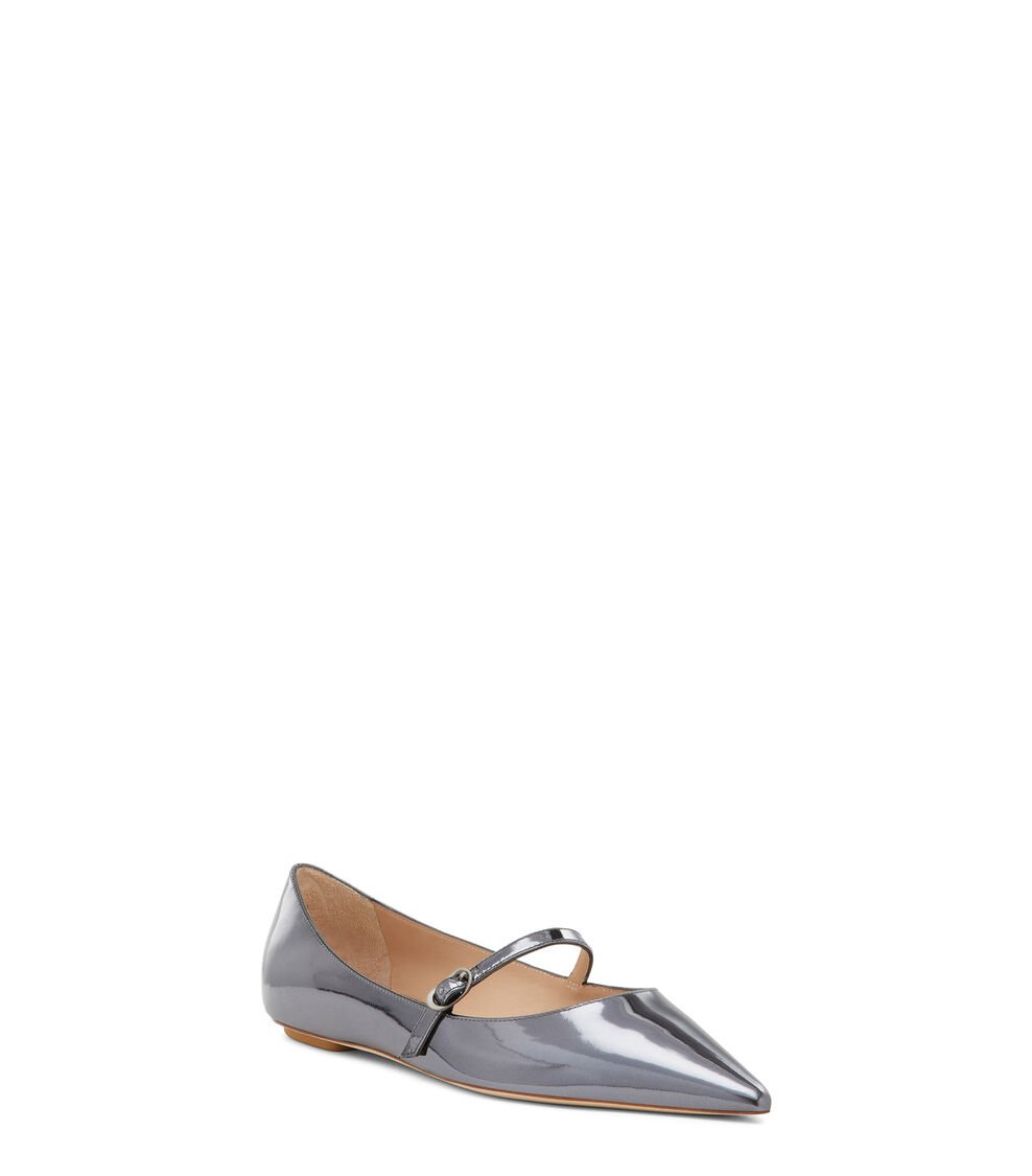 Stuart Weitzman EMILIA MARY JANE FLAT En GRIS FRESCO De Mujer | Stuart Weitzman®