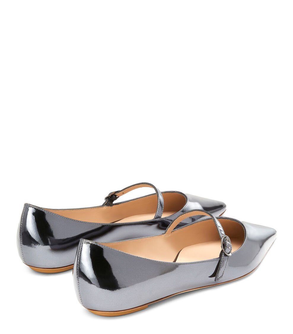 Stuart Weitzman EMILIA MARY JANE FLAT En GRIS FRESCO De Mujer | Stuart Weitzman®