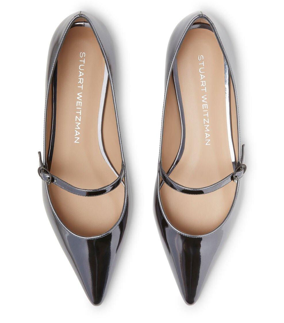 Stuart Weitzman EMILIA MARY JANE FLAT En GRIS FRESCO De Mujer | Stuart Weitzman®
