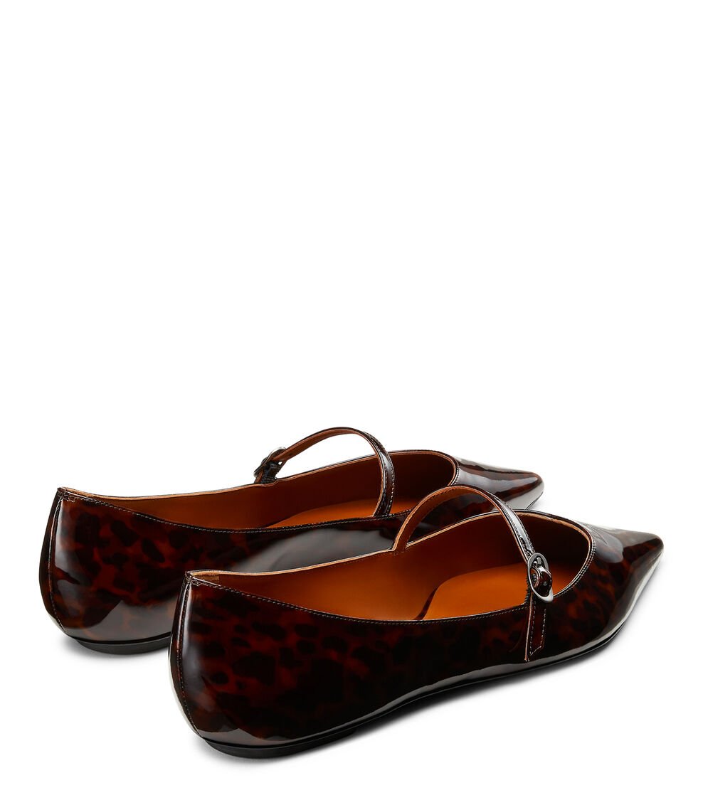 Stuart Weitzman EMILIA MARY JANE FLAT En MARRÓN OSCURO De Mujer | Stuart Weitzman®