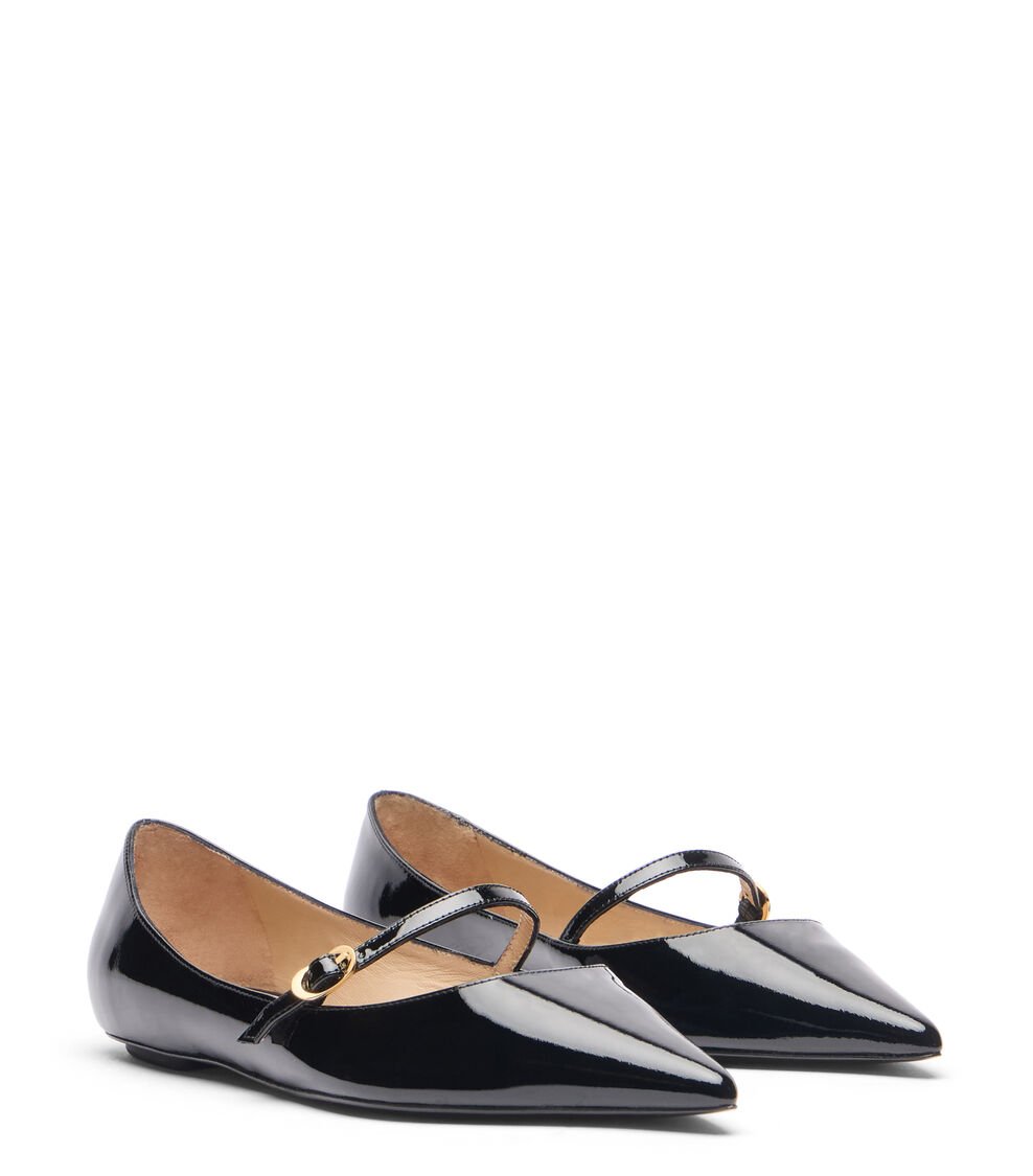 Stuart Weitzman EMILIA MARY JANE FLAT En NEGRO De Mujer | Stuart Weitzman®