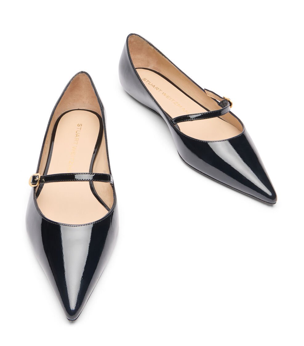 Stuart Weitzman EMILIA MARY JANE FLAT En NEGRO De Mujer | Stuart Weitzman®