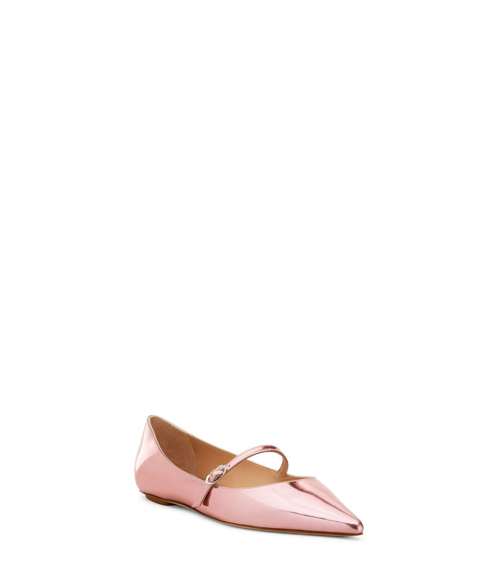 Stuart Weitzman EMILIA MARY JANE FLAT En ROSA MARSHMELLOW De Mujer | Stuart Weitzman®