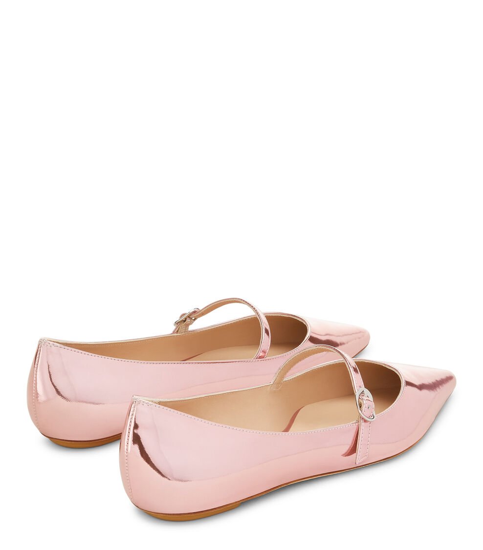 Stuart Weitzman EMILIA MARY JANE FLAT En ROSA MARSHMELLOW De Mujer | Stuart Weitzman®