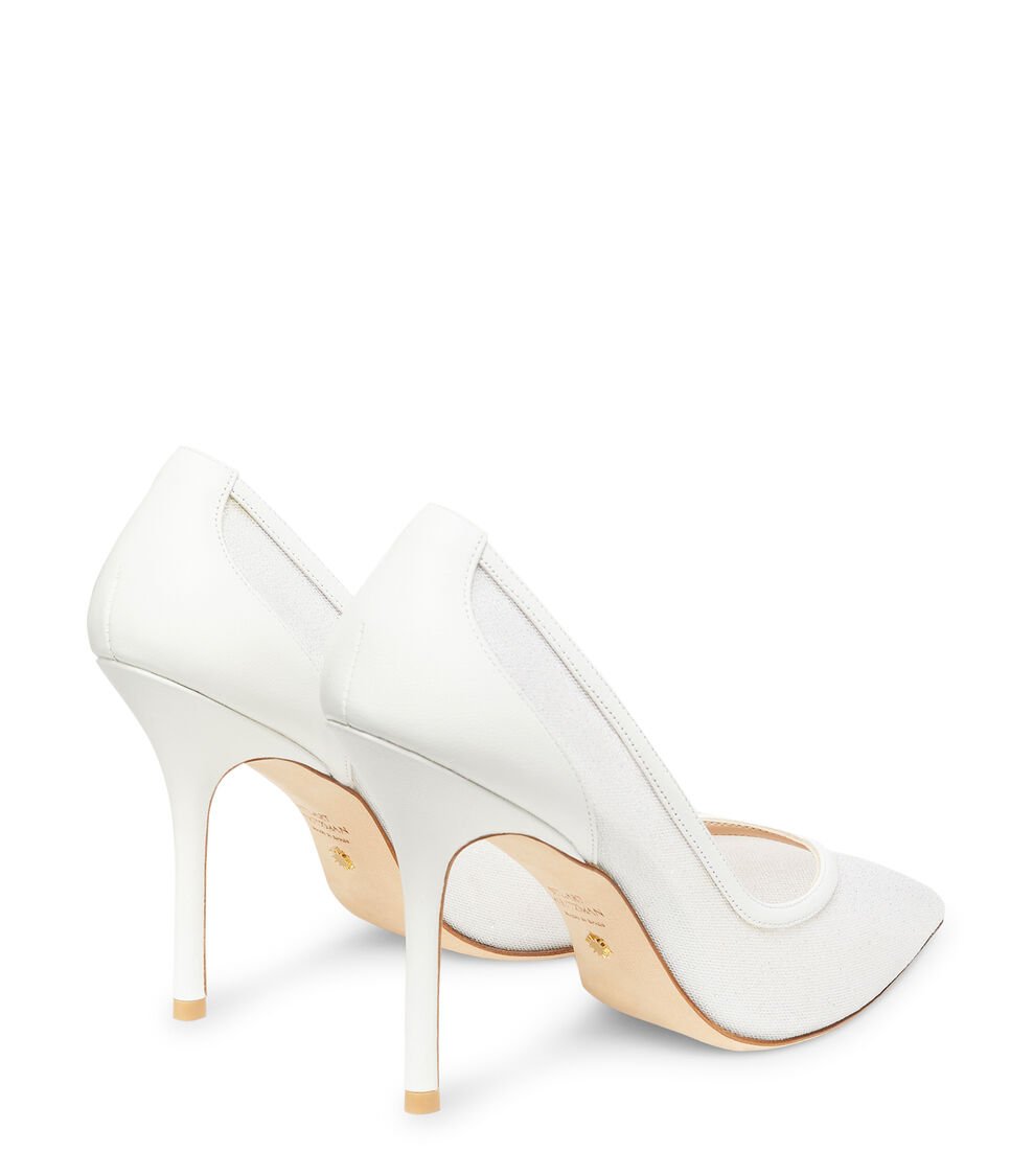 Stuart Weitzman EVA 100 PUMP En BLANCO De Mujer | Stuart Weitzman®