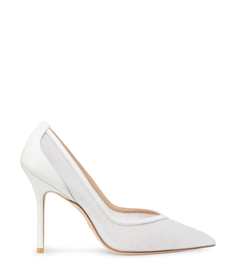 Stuart Weitzman EVA 100 PUMP en BLANCO de Mujer | Stuart Weitzman®
