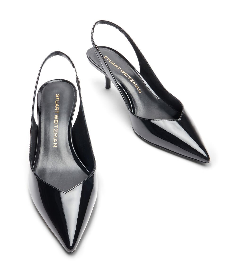 Stuart Weitzman EVA 50 SLINGBACK En NEGRO De Mujer | Stuart Weitzman®