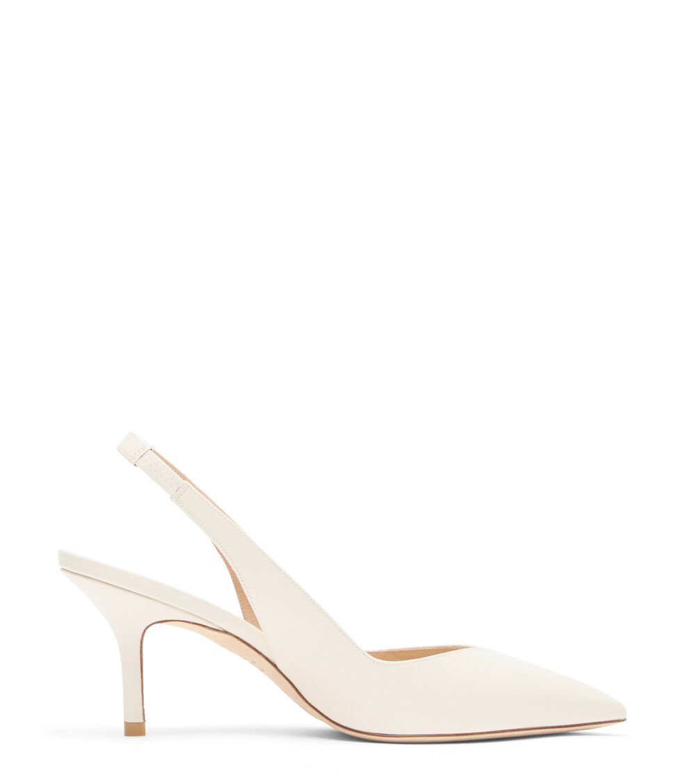 Stuart Weitzman EVA 75 SLINGBACK en CREMA de Mujer | Stuart Weitzman®