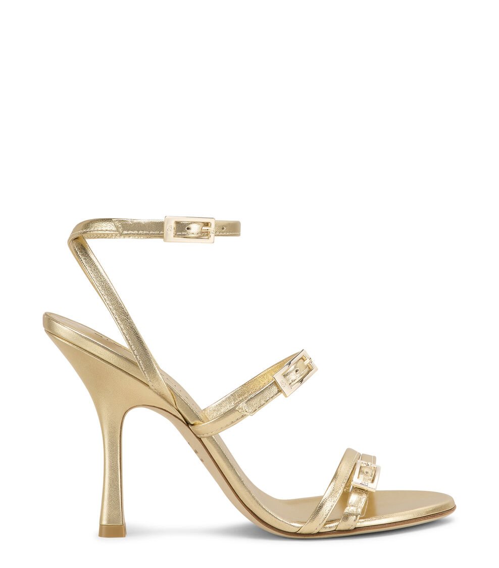 Stuart Weitzman GEORGIE 100 en GOLDEN de Mujer | Stuart Weitzman®