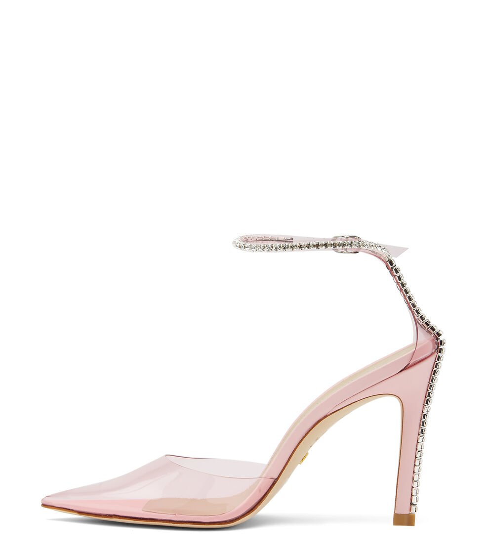 Stuart Weitzman GLAM 100 STRAP PUMP En ROSA De Mujer | Stuart Weitzman®